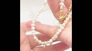 personalised white pearl and her initial letter charm choker necklace