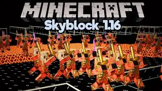 Incredible Gold Farm Upgrades! ▫ Minecraft 1.16 Skyblock (Tutorial Let's Play) [Part 17]