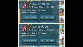 Lords mobile: soloing a +7 million troops trap account in 827