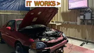 Первые заезды на моём новом динамометре. РАБОТАЕТ!!! Honda Del Sol VTEC