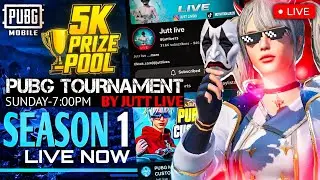 PUBG MOBILE SEASON 1 TOURNAMENT JUTT LIVE ENRT FREE 1ST PRICE 5000 UC ROOM CUSTOM ROOM