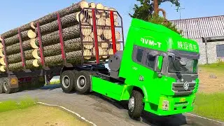 Truck Almost Stuck on Giant Speed Bump | Driver Skills Gameplay | Game Daily #mudrunner