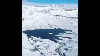 Hanna lake in winters