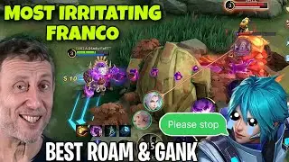 Enemy Jungler frustated by Franco's Nonstop Gank Hooks! 😂 | Franco Full Rank Gameplay | MLBB