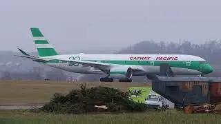 Cathay Pacific- Airbus A350-941 - 80th Anniversary Livery - Engine Run-Up on runway 16