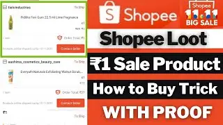 Shopee Rs.1 Sale Biggest Loot | Get Products In Rs.1 With FREE Shipping | Oziva Buy1 Get1 FREE Sale