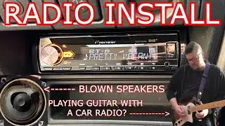 MAESTRO RADIO UPGRADE - Replacing BLOWN speakers then playing GUITAR WITH THEM!