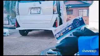 彼女の車のタイヤ交換！