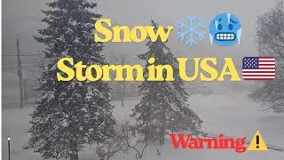 Snowstorm is shaking America!||SNOW STORM ALERT IN USA ||Vanni is ready for the house Telugu Vlog