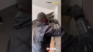 DIY Tile Challenge: Tough Cut & Mitre Angles in a Bathroom Renovation 💪🛁
