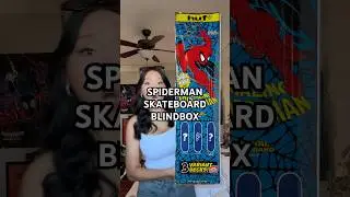 I want all of them now😭😭😭 #unboxing #spiderman #skateboard #blindbox #walldecor #roomdecor