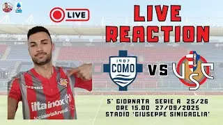 🎬 COMO-CREMONESE 1-1 (LIVE REACTION)