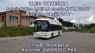 UMiG Września - Linia B, Solaris Urbino 8,9 III LE electric #PWR 700CU