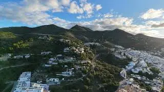 My first manual drone footage. Competa, Canillas de Albaida and a snowy Maroma mountain