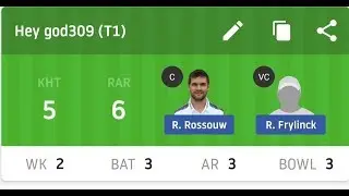 KHT VS RAR DREAM11 PREDICTION | Best Team Prediction rar vs kht | Today Match