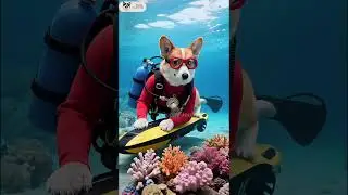 🌊🚗The poor corgi was mocked by the rich puppy for riding a broken boat🐶 #dog #cute #story #animal