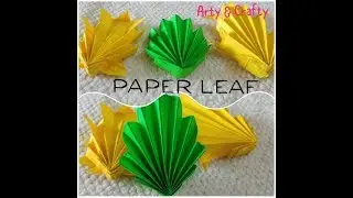 DIY : Paper Leaves Pattern#How to make easy & quick paper leaf#Tutorial 2#Simple# Paper Leaf DIY