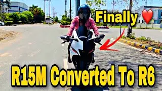Finally R15m Converted To R6 | R15v4 HEADLIGHT ON/OFF SWITCH INSTALL | Now R15M Looks Like Superbike