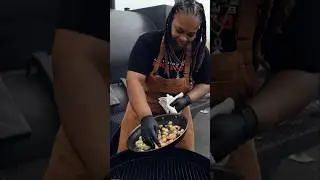 Flaming Ouzo Shrimp
