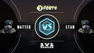 [Cast] Matteo vs Etan - 1v1 Ranked Forts RTS - Gameplay