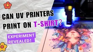 Can UV Printers Print directly on Cotton T Shirts？Experiment Revealed #uvprinting #dtfprinting