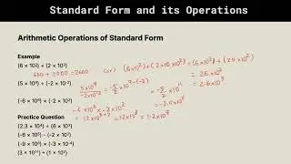 GED Math Unit 4.4: Arithmetic Operations of Standard Form
