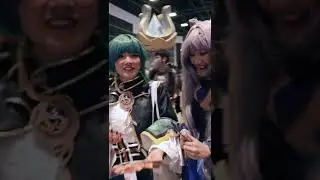 Taking photos with fellow Genshin cosplayers in AFA 2022! How did we fare? (Full vid in channel!)
