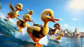 The Little Ducklings Adventure  Cute Duck Rhyme for Toddlers I Cute Duckling Song I Duckling  Kahani
