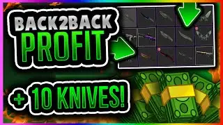 CSGO: BACK TO BACK PROFIT! UNREAL 5% Win Profit! + 10 Knives! (CS GO CSGORoll Code)