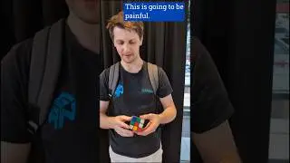 I got Feliks Zemdegs to solve a Rubik's Cube  older than him #shorts