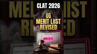 CLAT 2026 Merit List REVISED! 🚨 Allahabad HC Major Order #clatupdate
