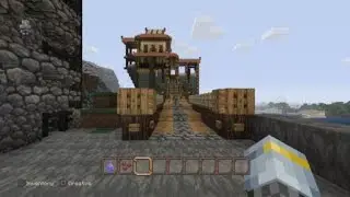 Small boat harbor and dockside shops
