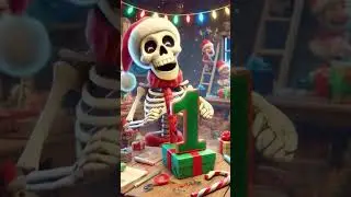 🎄 Skeleton Santa&rsquo;s Wacky Christmas Countdown! 🎅💀 #kids #numbers #christmas