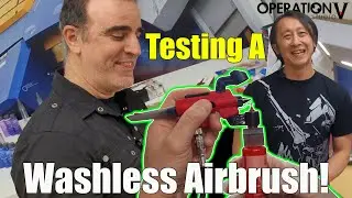 Testing Dspiae Washless Airbrush At Operation V Studio, for Gunpla