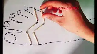 Match sticks mehndi design ||tricks mehndi design ||easy Simple mehndi design