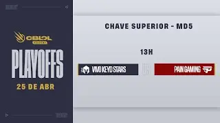 Vivo Keyd Stars x paiN Gaming | CBLOL Academy 2024: 1&ordf; Etapa - Playoffs - Dia 9
