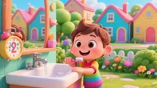 Brushy Brush Time &ndash; Smile Sparkle Song | Fun Toothbrushing Song for Kids | Healthy Habits Rhyme