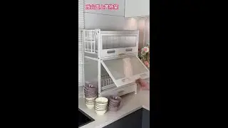 Draining shelf saves kitchen space and keeps dishes clean #Storage shelf for plates and dishes