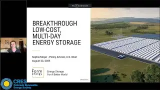 Breakthrough Low Cost, Multi Day Energy Storage