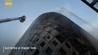 Fire engulfs Zaha Hadid designed building in Beirut