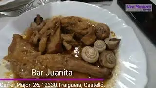 BAR Juanita la mejor COMIDA TRADICIONAL VALENCIANA en Traiguera
