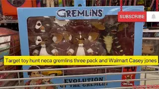 Target toy hunt neca gremlins three pack and Walmart Casey jones exclusive.