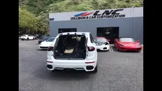 REPAIRING REBUILDING PORSCHE CAYENNE GTS TAILGATE DAMAGE