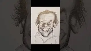 Drawing A Caricature Of Jack Nicholson ◇ ArtOfDan. #art #caricature #jacknicholson