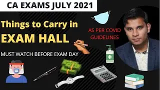 Check List of Items for CA Exams : Documents| CA Foundation Exam | CA Exam JUNE 2022 | ICAI EXAM