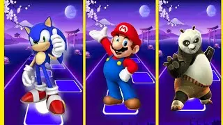 SONIK VS SUPER MARIO VS KUNG FU PANDA TILES HOP EDM remix muzic Legend