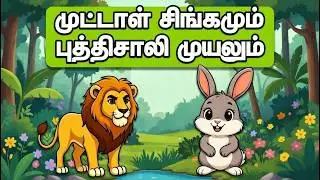 🦁முட்டாள் சிங்கமும் புத்திசாலி முயலும்🐰|Tamil Moral Story for Kid | தமிழ் கதைகள் | Stories In Tamil