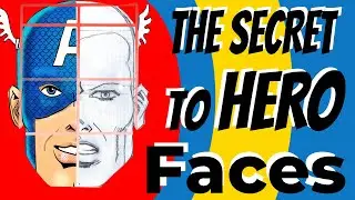 How to Draw a Heroic Face - Step By Step- (Captain America Tutorial)