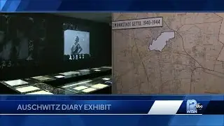 Students visit display of Holocaust diary found at Auschwitz