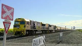 SSR Class Diesel Locomotives & Grain Train In Victoria (13/10/2018) - PoathTV Australian Railways